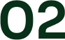 The image shows the number 02 in large, bold, dark green font on a light background.